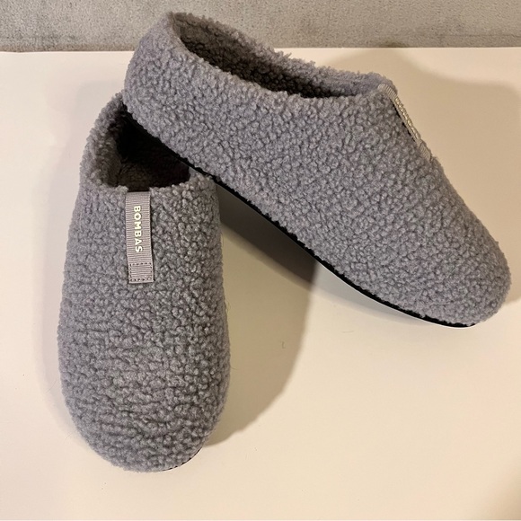 Bombas Shoes - Bombas Womens Sunday Slipper Gray Sz 10 Faux Shearling